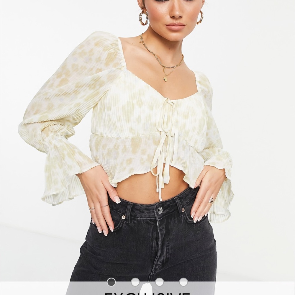Crop Top with Tie Detail